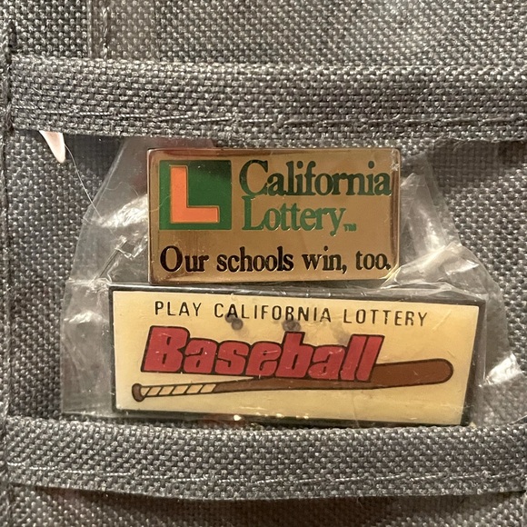 Vintage California Lottery “Lapel Pins” - Picture 3 of 5